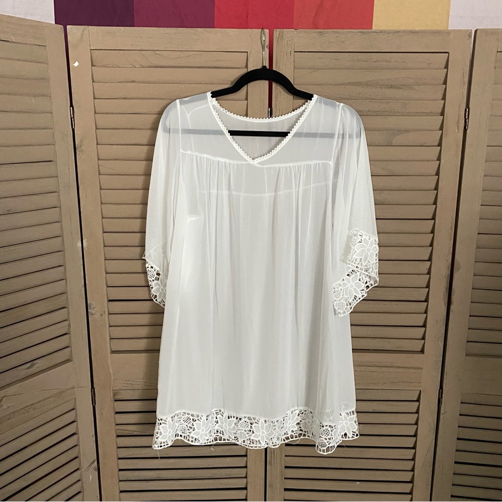Unbranded White See-through XL Nightie